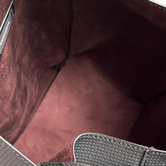 ✨ SOLD || NWOT New Anthropologie Tia Slouchy Bucket Bag in Black Vegan Leather - Picture 10 of 14